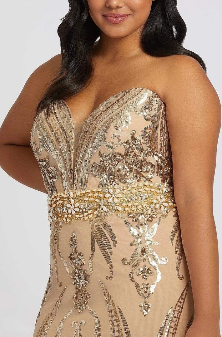 Mac Duggal Fabulouss - 66828F Bedazzled Trumpet Dress With Train 5 Mac Duggal Fabulouss - 66828F Bedazzled Trumpet Dress With Train