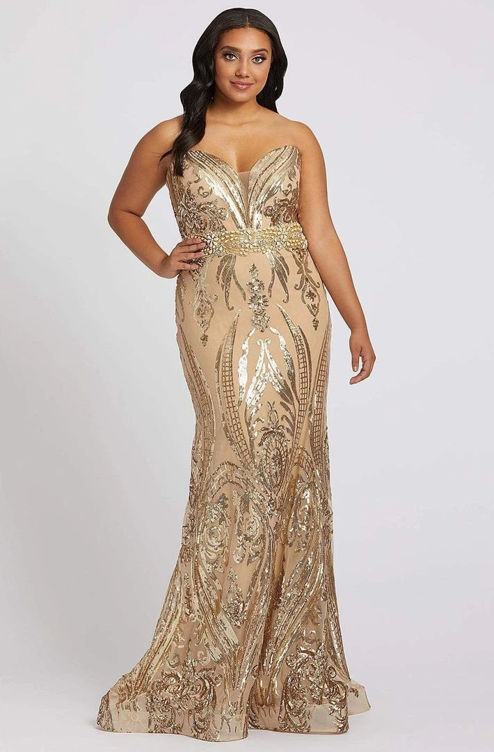 Mac Duggal Fabulouss - 66828F Bedazzled Trumpet Dress With Train 3 Mac Duggal Fabulouss - 66828F Bedazzled Trumpet Dress With Train