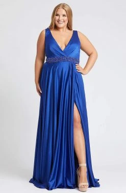 Mac Duggal Fabulouss - 67244F Embellished V-neck A-line Gown 7 Mac Duggal Fabulouss - 67244F Embellished V-neck A-line Gown