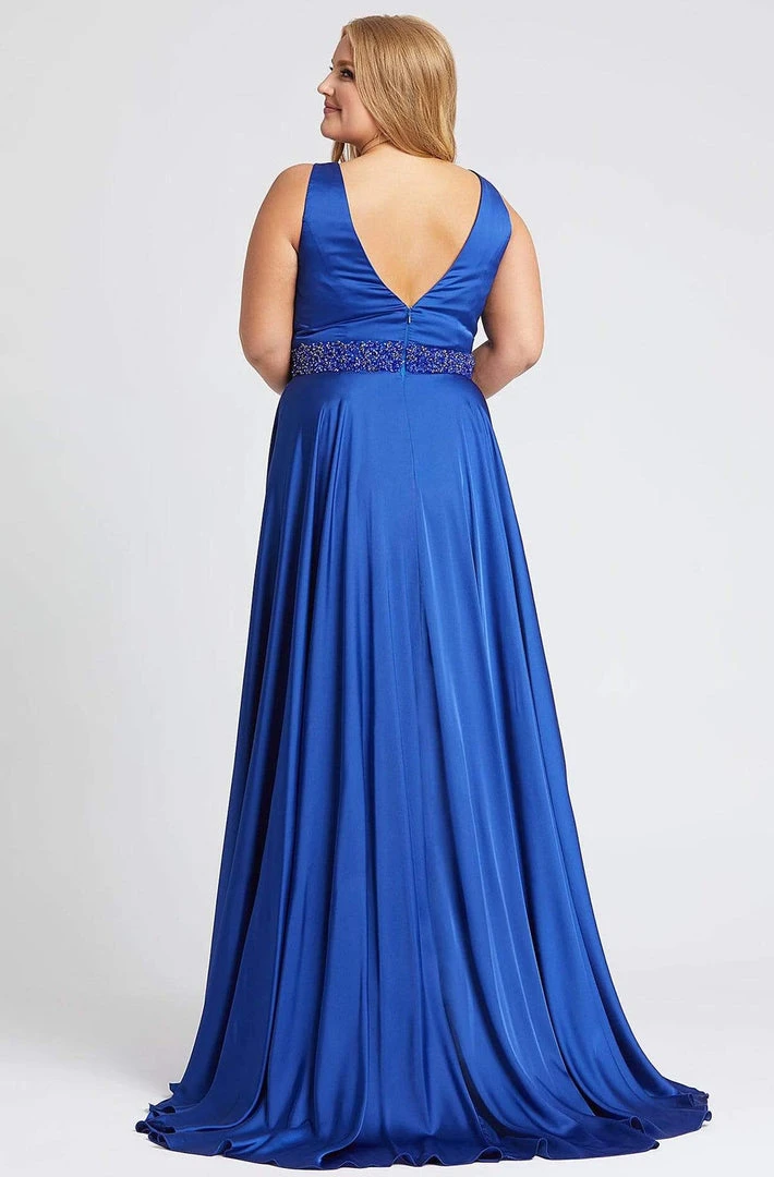 Mac Duggal Fabulouss - 67244F Embellished V-neck A-line Gown 5 Mac Duggal Fabulouss - 67244F Embellished V-neck A-line Gown