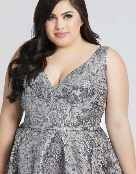 Mac Duggal Fabulouss - 77673F Metallic V-Neck And Back Cocktail Dress 5 Mac Duggal Fabulouss - 77673F Metallic V-Neck And Back Cocktail Dress