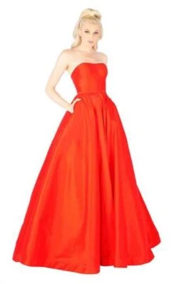 Mac Duggal Flash - 66929L Strapless Vibrant Taffeta Ballgown 11 Mac Duggal Flash - 66929L Strapless Vibrant Taffeta Ballgown