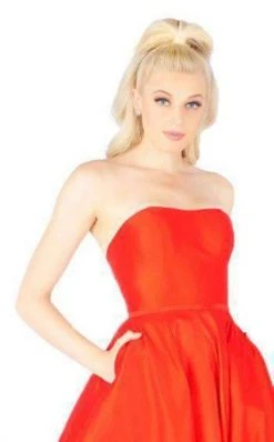 Mac Duggal Flash - 66929L Strapless Vibrant Taffeta Ballgown 12 Mac Duggal Flash - 66929L Strapless Vibrant Taffeta Ballgown