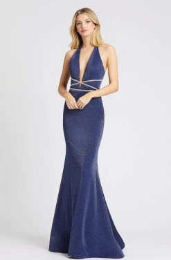 Mac Duggal Flash - 77770L Glittered Long Sheath Dress
