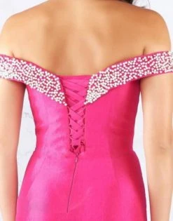 Mac Duggal Flash - Pearl Beaded In Midnight Blue 66900L