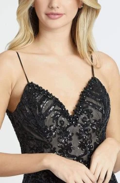 Mac Duggal Prom - 12291M Embellished V-neck Ruffled Mermaid Dress 7 Mac Duggal Prom - 12291M Embellished V-neck Ruffled Mermaid Dress