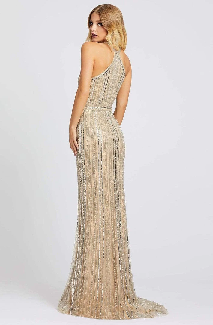 Mac Duggal Prom - 40994M Bead Embellished Halter Dress 4 Mac Duggal Prom - 40994M Bead Embellished Halter Dress
