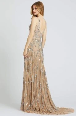 Mac Duggal Prom - 5172M V-Neck Pleated A-Line Evening Dress