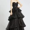 Mac Duggal Prom - 67195M Strapless Sweetheart Tiered A-line Dress