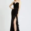 Mac Duggal Prom - 67287M Strapless Feathered Trumpet Dress
