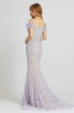 Mac Duggal Prom - 79284M Floral And Beaded Long Sheath Dress 6 Mac Duggal Prom - 79284M Floral And Beaded Long Sheath Dress