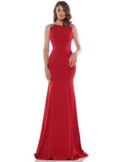 Marsoni By Colors - M177 Beaded Bateau Mermaid Gown