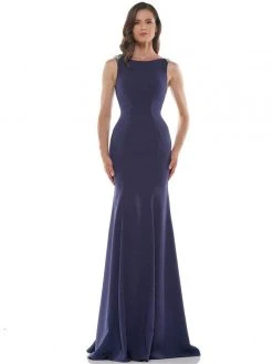 Marsoni By Colors - M177 Beaded Bateau Mermaid Gown