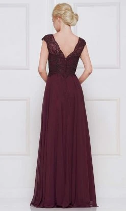 Marsoni By Colors - M238 Beaded Applique A Line Chiffon Dress 19 Marsoni By Colors - M238 Beaded Applique A Line Chiffon Dress