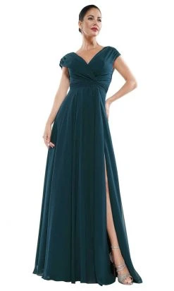 Marsoni By Colors - M251 Gathered V Neck Off Shoulder A-Line Gown 27 Marsoni By Colors - M251 Gathered V Neck Off Shoulder A-Line Gown
