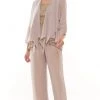 Marsoni By Colors - M303 Three-Piece Chiffon Lace Pantsuit