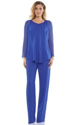 Marsoni By Colors - M304 Long Sleeves Jacket Pantsuit
