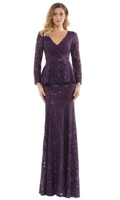 Marsoni By Colors - M306 V-Neck Trumpet Evening Dress
