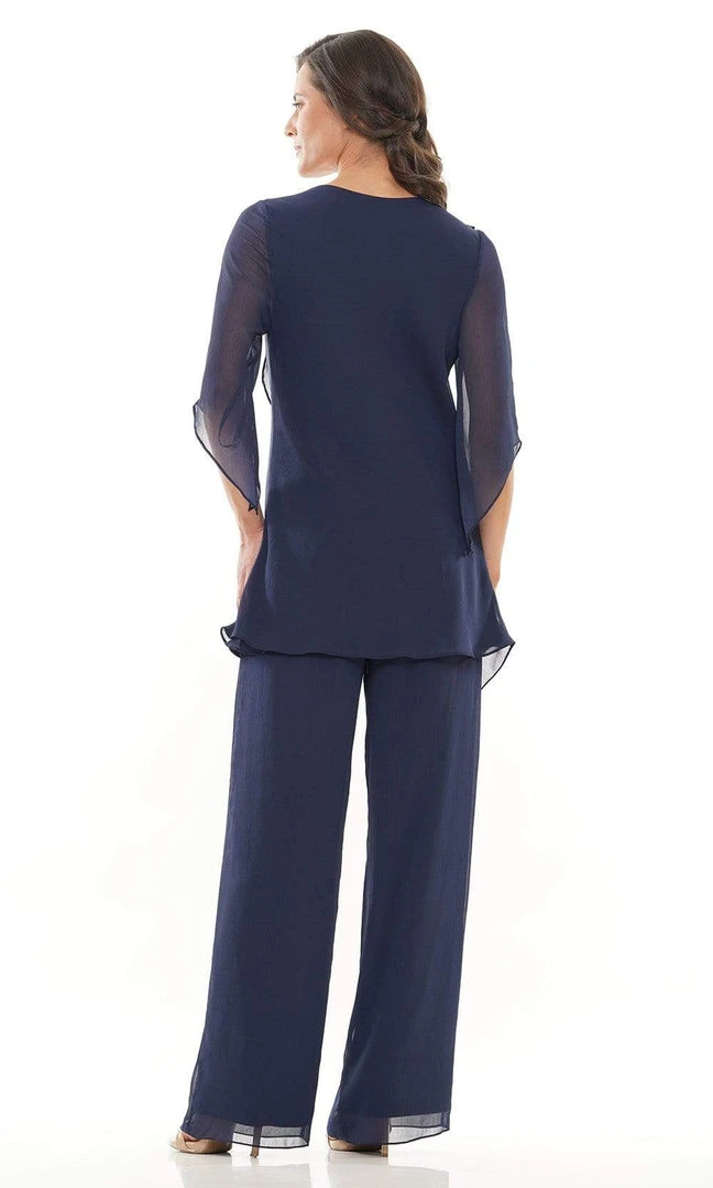 Marsoni By Colors - M308 V-Neck Half Sleeves Pantsuit 12 Marsoni By Colors - M308 V-Neck Half Sleeves Pantsuit