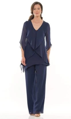 Marsoni By Colors - M308 V-Neck Half Sleeves Pantsuit 20 Marsoni By Colors - M308 V-Neck Half Sleeves Pantsuit