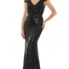Marsoni By Colors M315 - Cap Sleeve Beaded Formal Dress