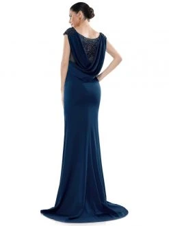 Marsoni By Colors - MV1023 Beaded Bateau Trumpet Dress 15 Marsoni By Colors - MV1023 Beaded Bateau Trumpet Dress
