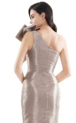 Marsoni By Colors - MV1065 Bow Accented Knee Length Fitted Dress 13 Marsoni By Colors - MV1065 Bow Accented Knee Length Fitted Dress