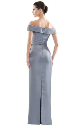 Marsoni By Colors - MV1087 Off Shoulder Beaded Ruffle Accented Gown 11 Marsoni By Colors - MV1087 Off Shoulder Beaded Ruffle Accented Gown