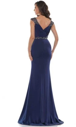 Marsoni By Colors - MV1101 Jeweled Cap Sleeve Mermaid Gown 17 Marsoni By Colors - MV1101 Jeweled Cap Sleeve Mermaid Gown