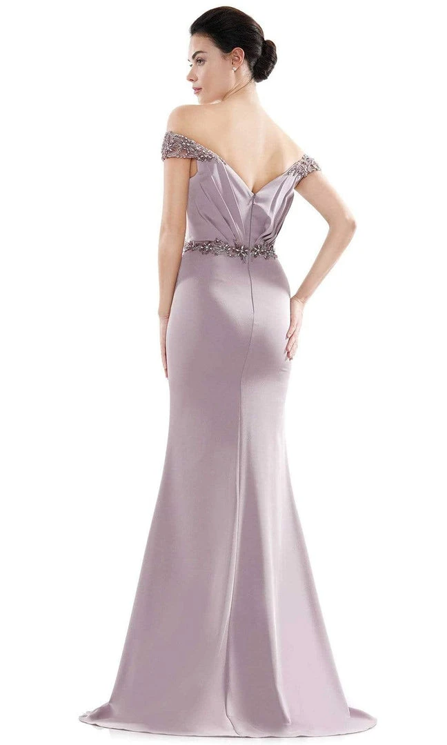 Marsoni By Colors - MV1101 Jeweled Cap Sleeve Mermaid Gown 6 Marsoni By Colors - MV1101 Jeweled Cap Sleeve Mermaid Gown