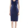 Marsoni By Colors - MV1109 V Neck Column Cocktail Dress 2 Marsoni By Colors - MV1109 V Neck Column Cocktail Dress