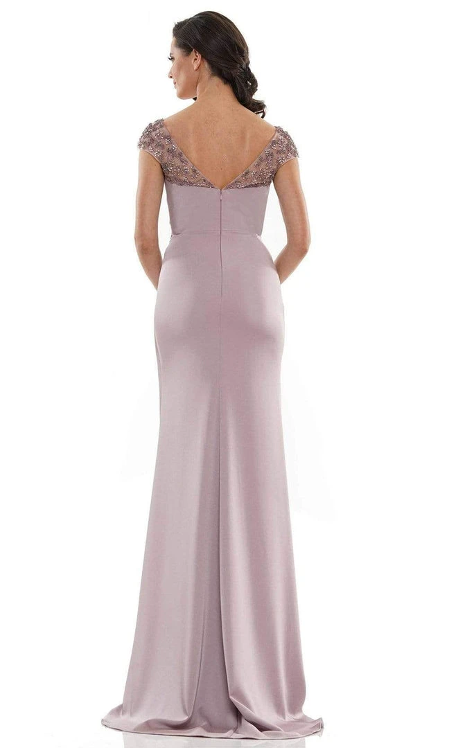 Marsoni By Colors - MV1133 Crystal Beaded Sheath Gown 6 Marsoni By Colors - MV1133 Crystal Beaded Sheath Gown