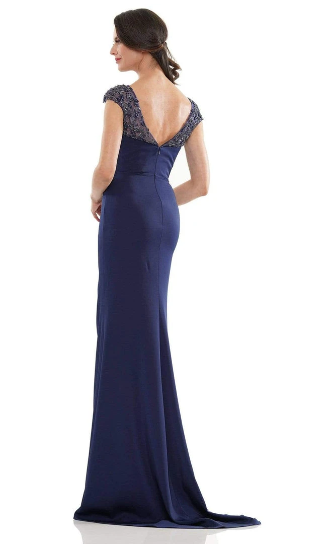Marsoni By Colors - MV1133 Crystal Beaded Sheath Gown 10 Marsoni By Colors - MV1133 Crystal Beaded Sheath Gown