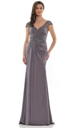 Marsoni By Colors - MV1133 Crystal Beaded Sheath Gown