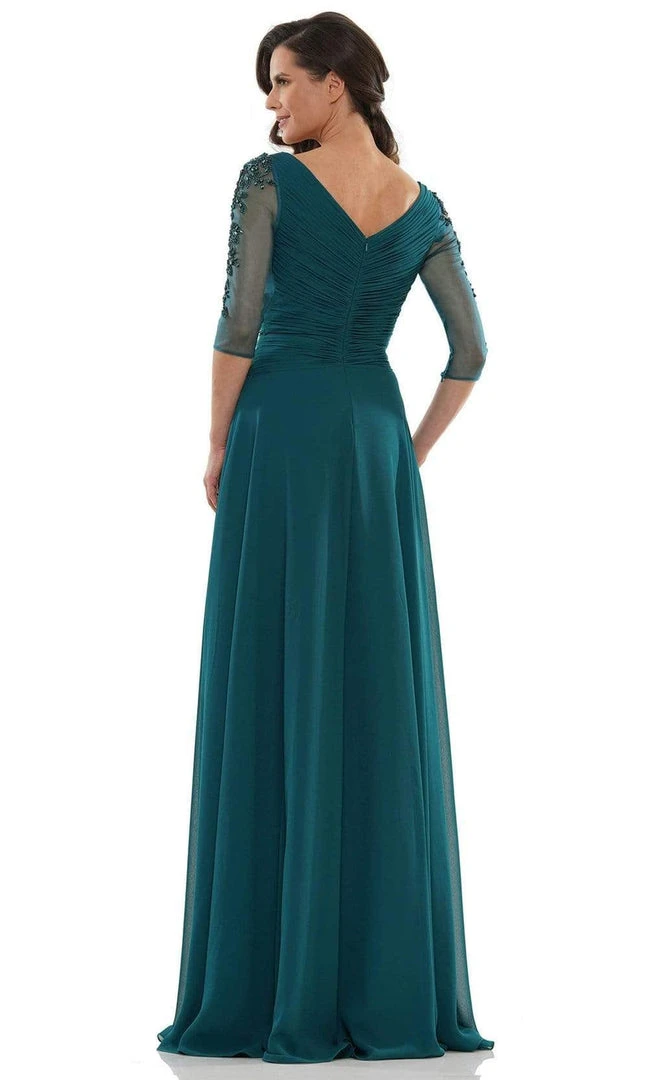 Marsoni By Colors - MV1135 Fitted A-Line Evening Dress 4 Marsoni By Colors - MV1135 Fitted A-Line Evening Dress
