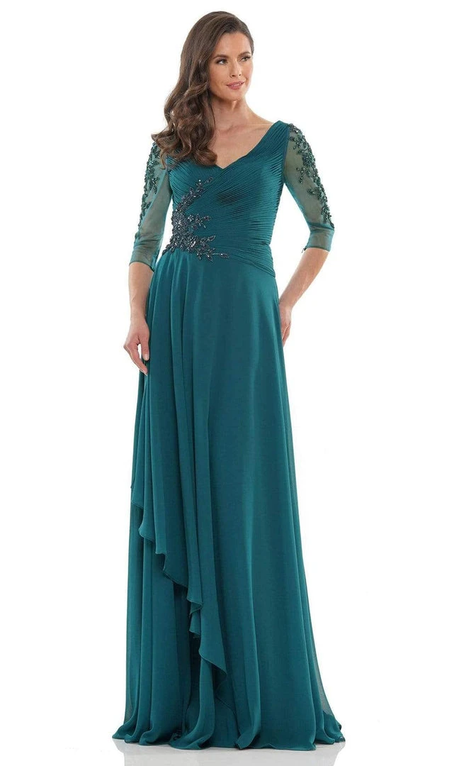 Marsoni By Colors - MV1135 Fitted A-Line Evening Dress 3 Marsoni By Colors - MV1135 Fitted A-Line Evening Dress