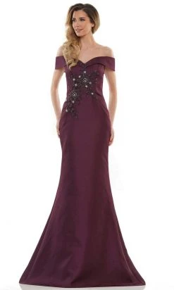 Marsoni By Colors - MV1142 Off Shoulder Mermaid Evening Dress