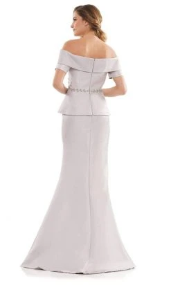 Marsoni By Colors - MV1144 Peplum Trumpet Evening Dress