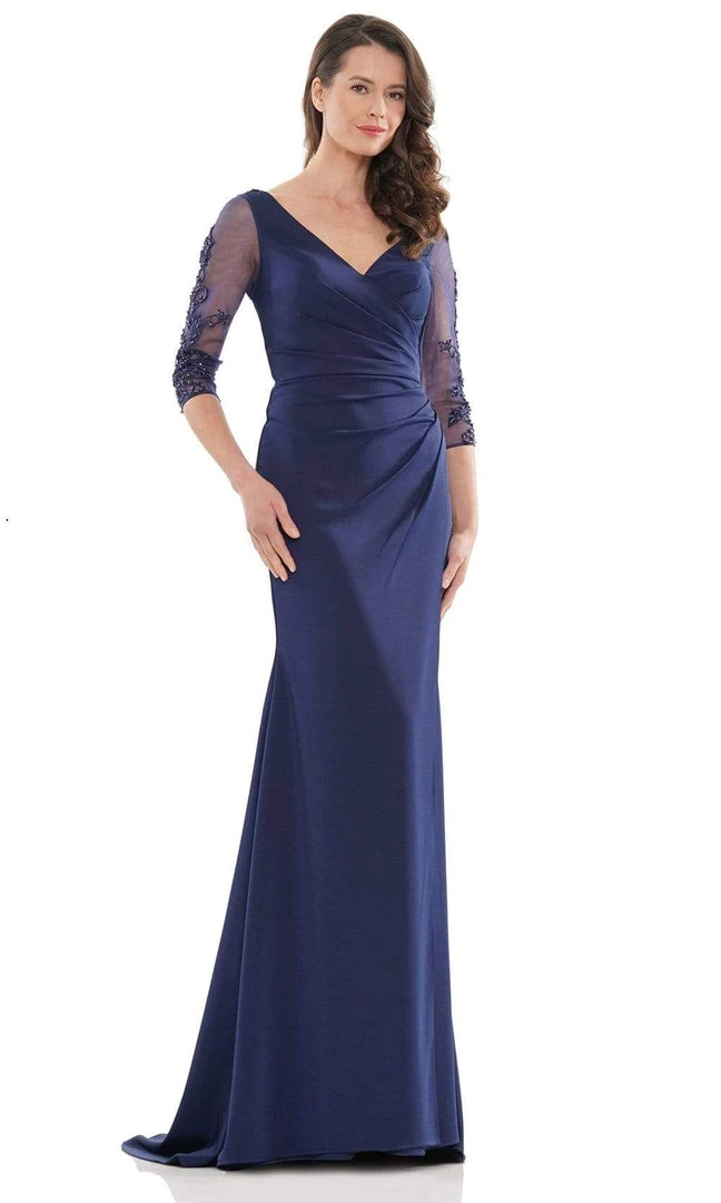 Marsoni By Colors - MV1146 Formal Pleated Bod Sheath Gown 5 Marsoni By Colors - MV1146 Formal Pleated Bod Sheath Gown