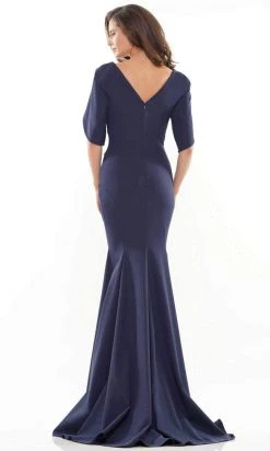 Marsoni By Colors MV1160 - Split Sleeve Trumpet Evening Gown