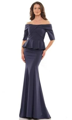 Marsoni By Colors MV1164 - Off Shoulder Mermaid Long Dress