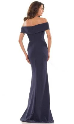 Marsoni By Colors MV1165 - Off Shoulder Sheath Long Dress