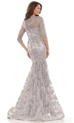 Marsoni By Colors MV1178 - Quarter Sleeves Trumpet Long Gown