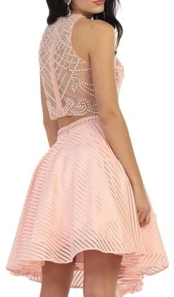 Short Dresses May Queen - MQ1444 Two-Piece Ornate Jewel Textured Cocktail Dress 15 Short Dresses May Queen - MQ1444 Two-Piece Ornate Jewel Textured Cocktail Dress