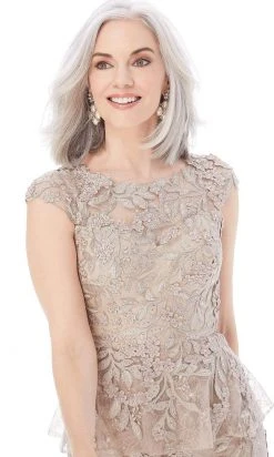 MGNY By Mori Lee - 72230 Lavish 3D Floral Appliques Mermaid Gown