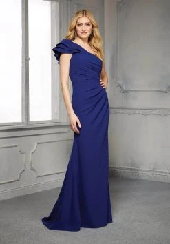 MGNY By Mori Lee - 72235 Ruffled One Shoulder Trumpet Dress