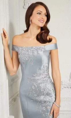 MGNY By Mori Lee - 72408 Floral Embroidery Detailed Trumpet Gown