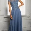 MGNY By Mori Lee - 72419 Illusion Square A-Line Evening Dress