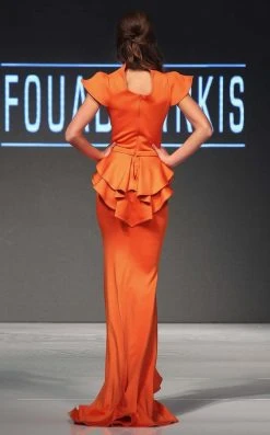 MNM Couture - 2295 Bell Cap Sleeve Peplum Sheath Gown 13 MNM Couture - 2295 Bell Cap Sleeve Peplum Sheath Gown