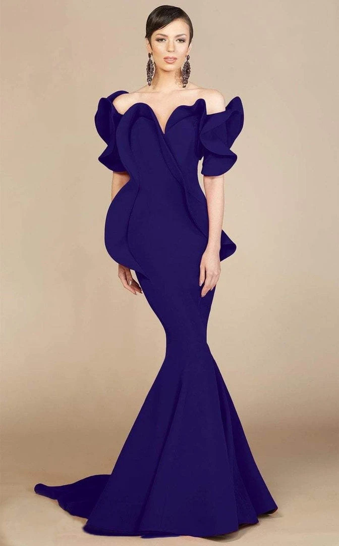 MNM Couture - 2328 Peplum Off-Shoulder Mermaid Evening Gown 3 MNM Couture - 2328 Peplum Off-Shoulder Mermaid Evening Gown